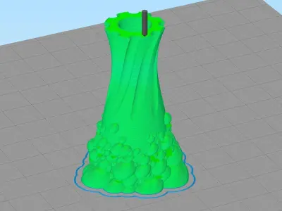 Pebbles vase free Free 3D print model