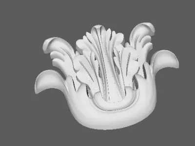 Central decor ornament for furniture 3D model 267