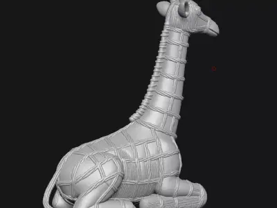 giraffe 3D print model