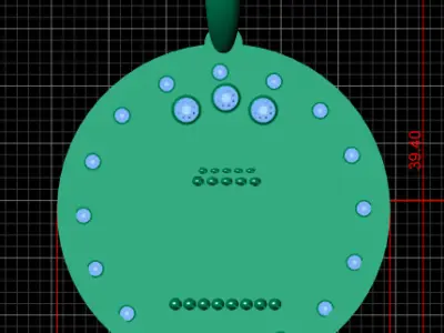 queen pendant 3D printable model   3D print model