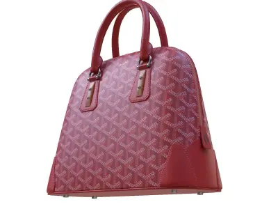 Goyard Vendome Bag Red Low-poly 3D model