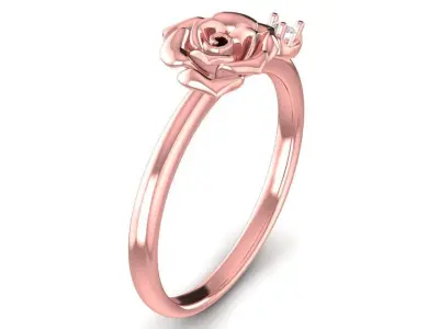 Romantic Rose Diamond Ring for Women  2933 3D print model