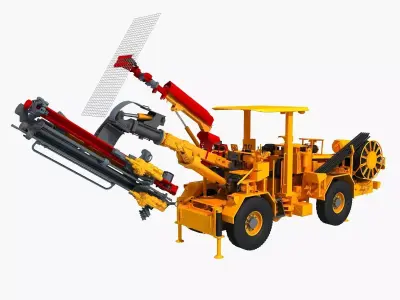 Anchor rod drilling vehicle  3D model