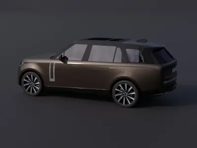 Generic Luxury SUV 7 Low-poly 3D model