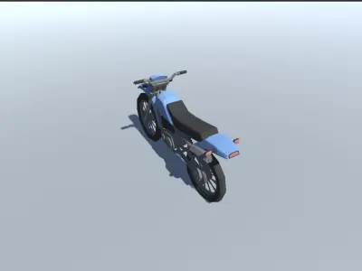 Dirt Bike Off Road Lowpoly Low-poly 3D model