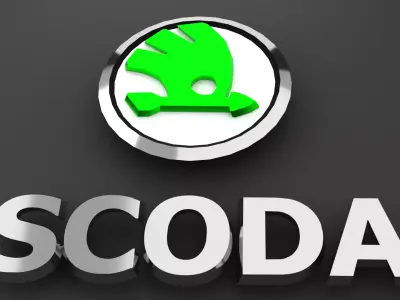 Cars logo set 3D model