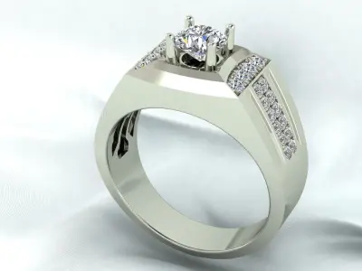So nice - Luxury Diamond men ring 3D print model