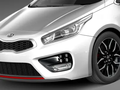 Kia PRO Ceed GT 3door 2015 3D model