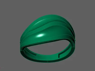 Plain Ring Women Ready STL 3DM Models Womens Rings 3D models 3D print model 19