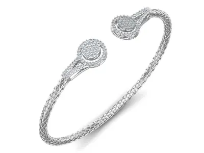 Diamond Look Light Bracelet 3D print model