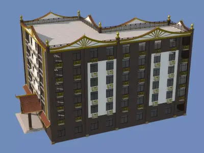 Exquisite Southeast Asian - Style Apartment 3D Model 3D model
