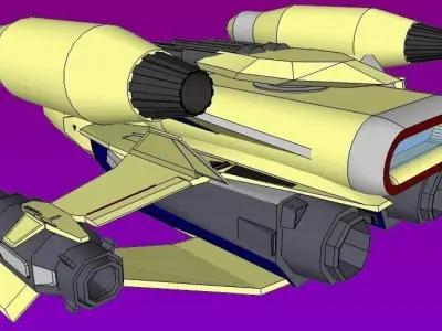 SQ Sabre-1500 - Fighter class Free 3D print model