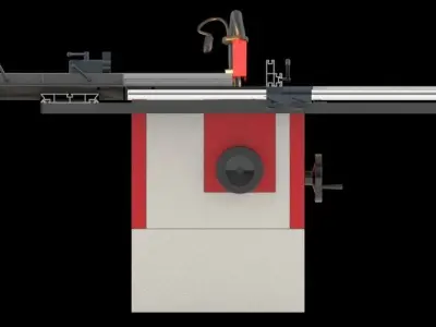 Circular Saw Bench Workshop Industry Carpenter DIY Joinery Tool 3D model