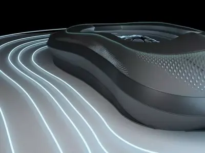 organic conceptual mass 3D model