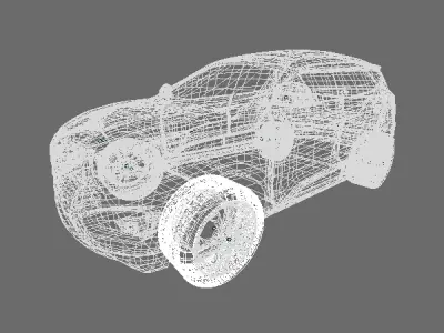 Hyundai ix35 SUV redesigned  3D model
