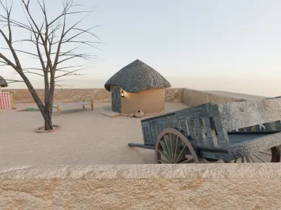 Sindhi Village Pack Low-poly 3D model