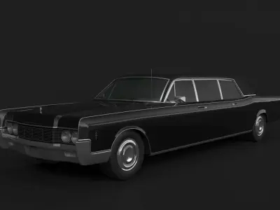 1966 Lincoln Continental Executive Limousine 3D model