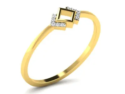 Solitaire Women Engagement Ring 3dm STL FBX OBJ Render 3D print model