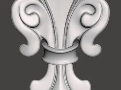 Lis flower - Fleur de lis  3D print model