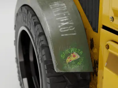 Ninja Turtles Van 3D model