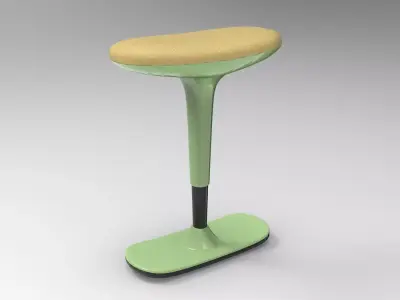 Junq Stool Low-poly 3D model