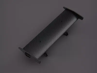 Spoiler mechanical industrial modern carbon fiber 3D model
