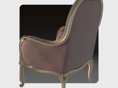 Carved sofa for cnc 13 3D model