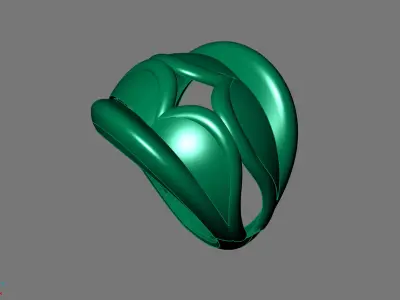 Women Ring Plain Ring Ready STL 3DM Models Womens Rings 3D print model 69