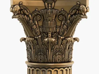 Classic capital model 3D model 3D model