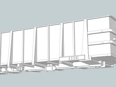  G1 Phosphate Gondola HO and N Scale Freight Car 3D print model
