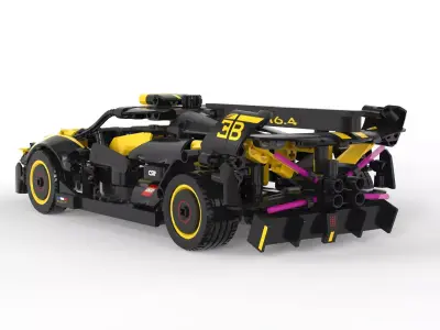 LEGO Technic Bugatti Bolide  Low-poly 3D model