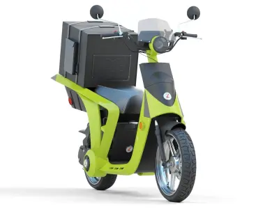 Mahindra  GenZe  2 electric  scooter Bike 3D model