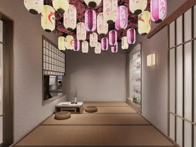 japanese interior 3D model