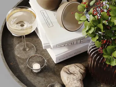 Decorative Set 228 Low-poly 3D model