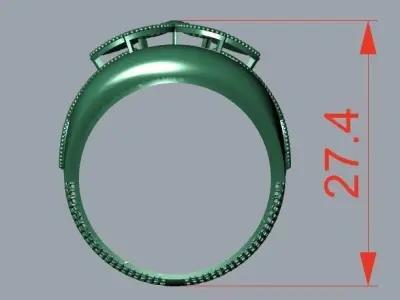 rings 3D print model 13