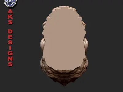 Gangster Gorilla version 1 Bas relief 3D print model