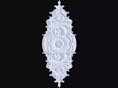 Central decor ornament for furniture 3D model 776