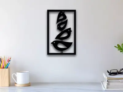 Bird Wall Art 3D print model