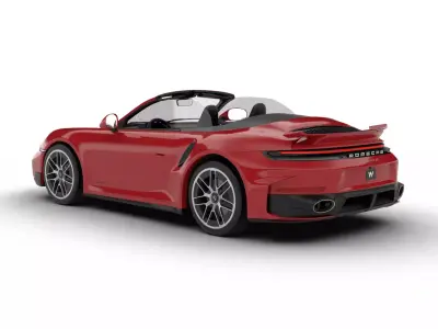 Porsche 911 Carrera Turbo S Aero Cabriolet 2026 3d model 3D model