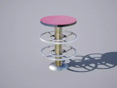 Bowling ball Rack  Low-poly 3D model