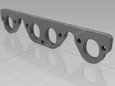 VW golf 1 8v intake plate 3D print model
