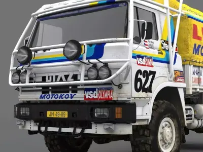 LIAZ 1985 Dakar version 3D model