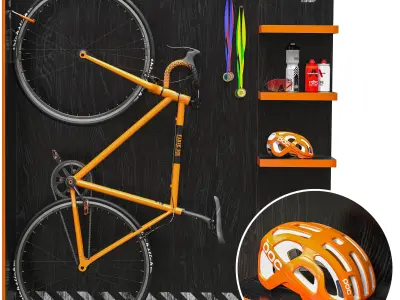 Bicycle storage system 3D model