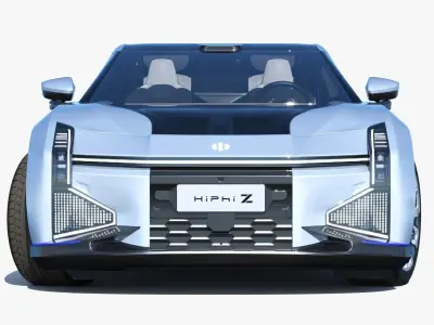 HiPhi Z EV 2023 with interior 3D model