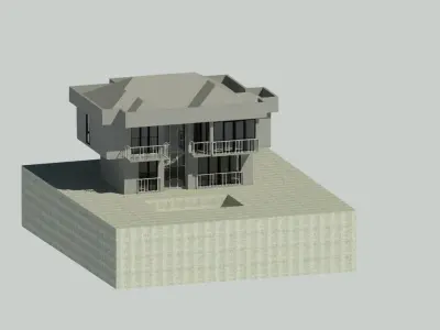 Villa Model Revit 3D model