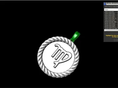 Zodiac sign virgo model 855 3D print model