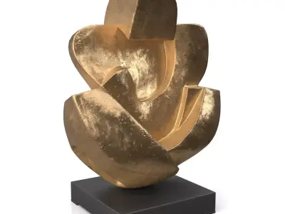 Gardeco Unconditional Love Bronze Sculpture PBR 3D model