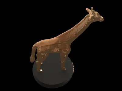 Parametric Giraffe Low-poly 3D model purchase