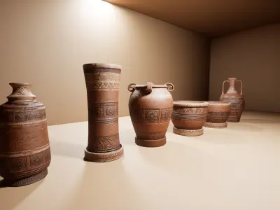 Arabic Pottery Low-poly 3D model