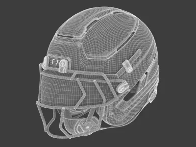 Schutt F7 Pro Helmet 3D model